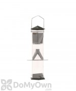Natures Way Wide Twist and Clean Thistle Bird Feeder Pewter 17 in. (WT17P)