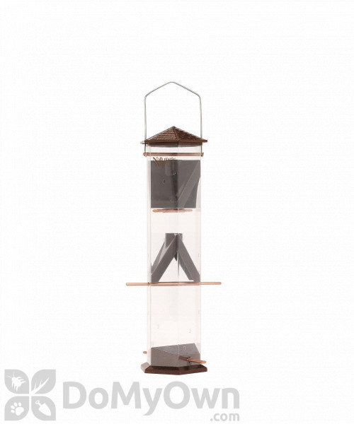 Natures Way Wide Bronze Twist and Clean Thistle Bird Feeder 2 qt