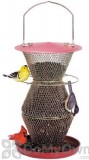 No / No Feeder Red and Brass 3 Tier Standard Bird Feeder 10.6 in. (RB300334)