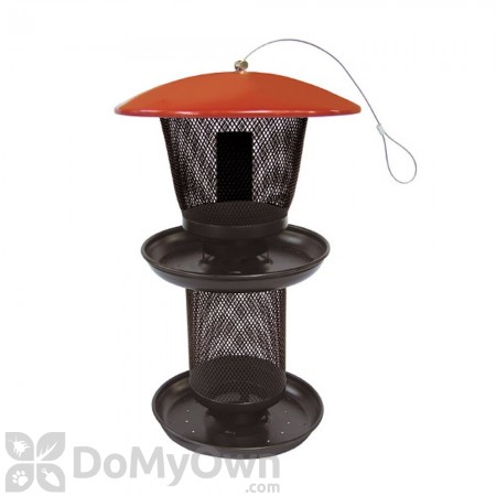 No / No Feeder Red and Black Mixed Multi Tiered Bird Feeder 4 lb. (RBMS00341)