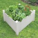 Nuvue Raised Garden Bed Modular White PVC 4' x 4'