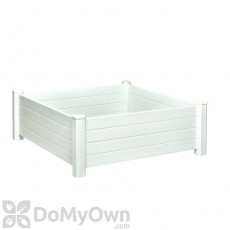 Nuvue Raised Garden Bed Modular White PVC 4' x 4'