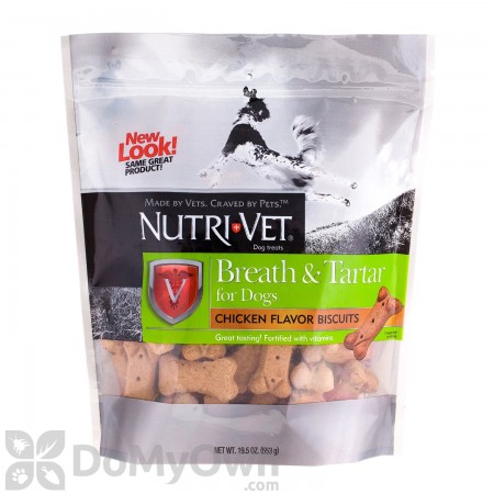 Nutri-Vet Breath and Tartar Biscuits for Dogs