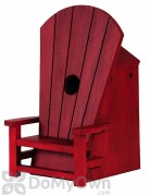 Outside Inside Red Adirondack Chair Bird House (99835)