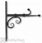 Panacea Black Forged Hook and Ball Bracket 10 in. (89421)