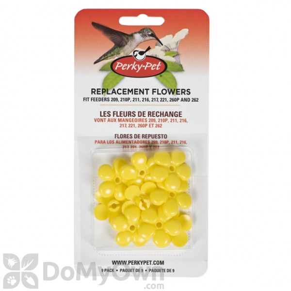 Perky Pet Replacement Small Yellow Flowers For Hummingbird Feeders