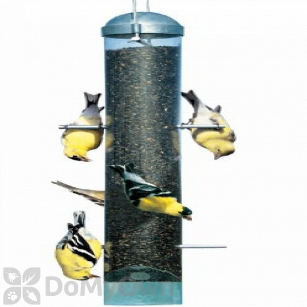 Perky Pet Deluxe Metal Upside Down Thistle Bird Feeder 18 in. (3