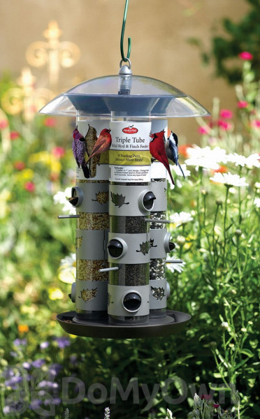 Perky pet triple sale tube bird feeder