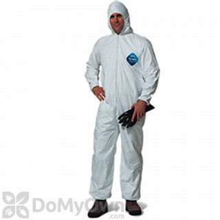 image of Tyvek Hooded Coveralls With Elastic Wrists and Ankles - 3X Large