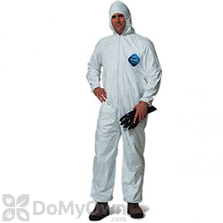 Tyvek Hooded Coveralls With Elastic Wrists and Ankles - 3X Large