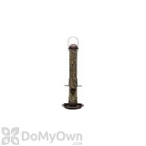 PineBush Metal Tube Bird Feeder with Tray Antique Copper 18 in. (PINE07005)
