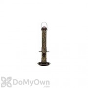 PineBush Metal Tube Bird Feeder with Tray Antique Copper 18 in. (PINE07005)