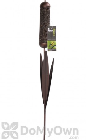 PineBush Cattail Stake Peanut and Black Oil Bird Feeder (10778)