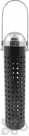 PineBush Metal Perforated Tube Peanut Bird Feeder 10 in. (07504)
