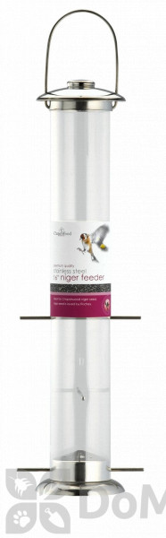 PineBush Stainless Steel Niger Bird Feeder 16 in. (30868)