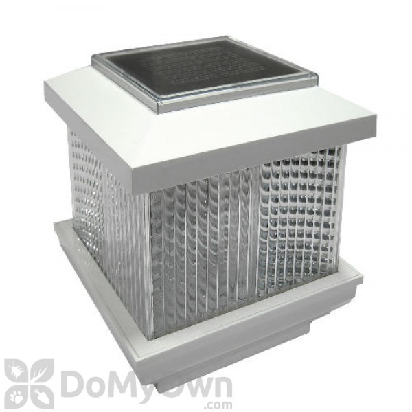 Pine Top Solar Plastic Fence Light - White (511-0007)