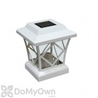 Pine Top Solar Plastic Fence Light - White 