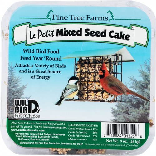 Pine Tree Farms Lepetit Mixed Bird Seed Cake 9 Oz 1325