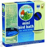 Rainbow Gardman Blue Mini Glazed Bird Bath (BA01124)