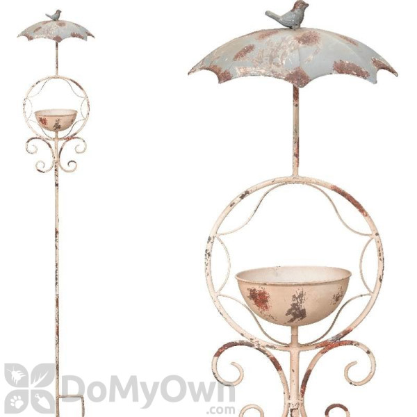 Regal Art and Gift Rustic Umbrella Bird Feeder with Stake (10393