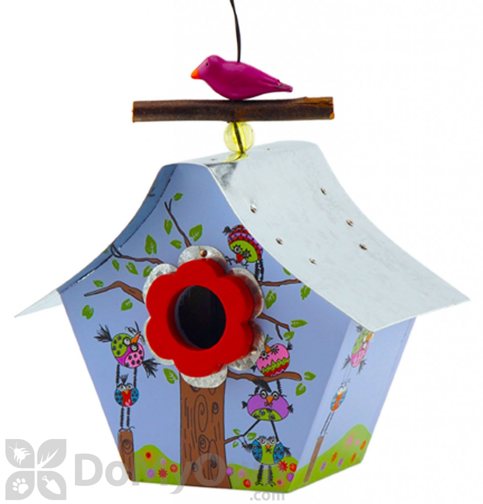 Rossos International Retro Chic Birdie Shower Bird House (ws40)