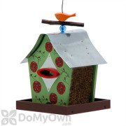 Rossos International Retro Chic Peaceful Shack Bird Feeder 28 oz. (WF36)