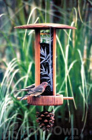 Schrodt Bamboo Lantern Songbird Feeder 12 in. (SBLB)
