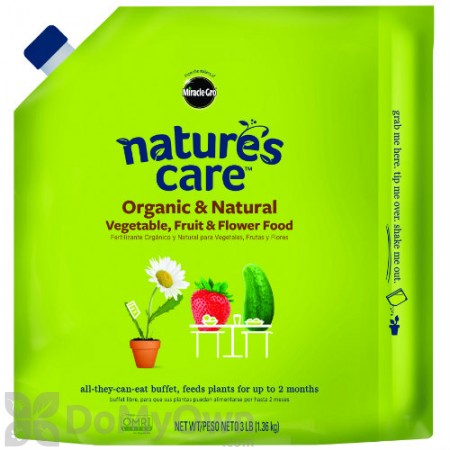 Miracle-Gro Natures Care Organic and Natural Vegetable Fruit and Flower Food