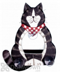 Songbird Essentials Black & White Cat Body Window Bird Feeder (SE3870202)