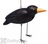 Songbird Essentials Crow with Dangling Metal Legs Bird House (SE3880027)