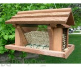 Songbird Essentials Bird Feeder with Suet Basket 14 in. (SE513)