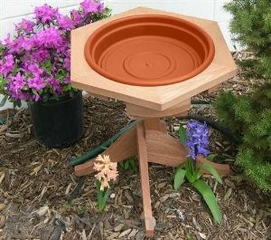 Songbird Essentials Mini Clay Tray Garden Bird Bath (SE573)