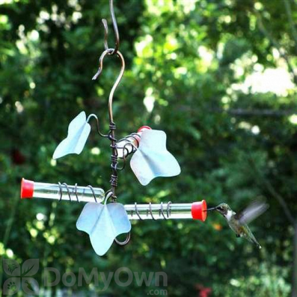 Songbird Essentials Copper Ivy Hummingbird Feeder 3 Tubes Sehhhmbf