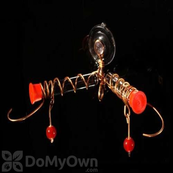Songbird Essentials Window Wonder Two Tube Hummingbird Feeder