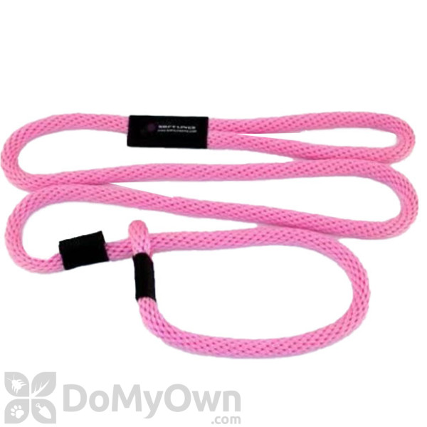 Soft Lines Dog Slip Leash 5 / 8\" Diameter x 6\' Hot Pink