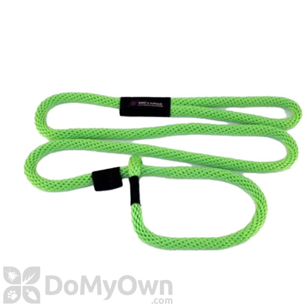Soft Lines Dog Slip Leash 3 / 8\" Diameter x 8\' Lime Green