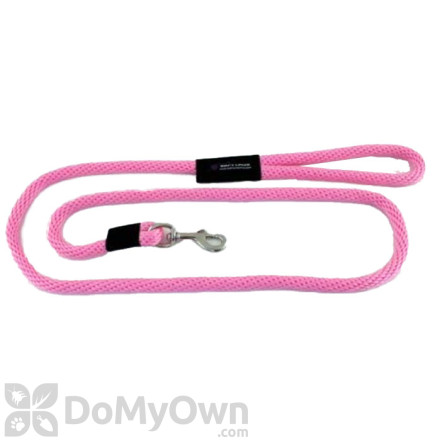 Soft Lines Small Dog Snap Leash - 1 / 4" Diameter x 6' Hot Pink