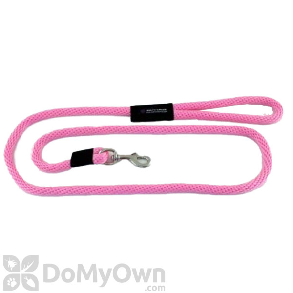 Soft Lines Dog Snap Leash - 1 / 2\" Diameter x 6\' Hot Pink