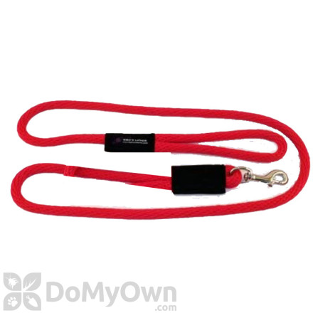 Soft Lines Dog Snap Leash - 5 / 8" Diameter x 8' Red