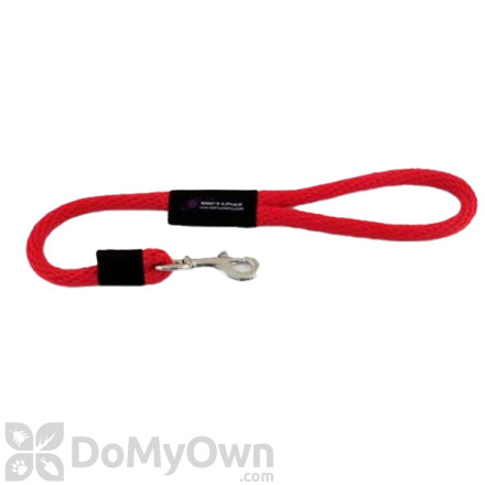 Soft Lines Dog Snap Leash - 5 / 8" Diameter x 2' Red