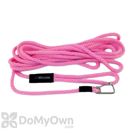 Soft Lines Floating Dog Swim Snap Leashes - 3 / 8" Diameter x 30' Hot Pink