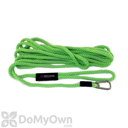 Soft Lines Floating Dog Swim Snap Leashes - 3 / 8" Diameter x 40' Lime Green