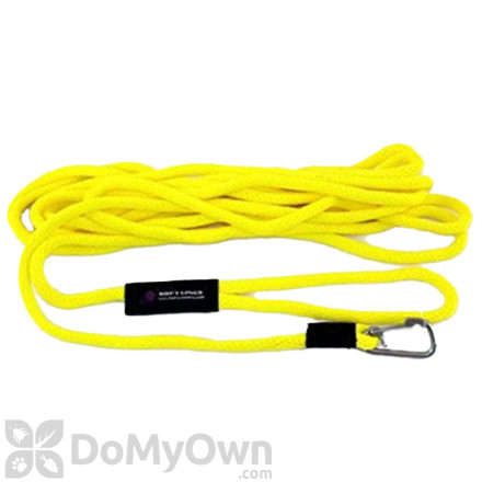 Soft Lines Floating Dog Swim Snap Leashes - 3 / 8" Diameter x 30' Yellow
