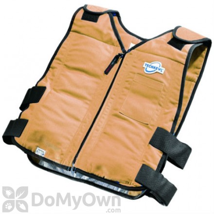 TechNiche TechKewl Phase Change Cooling Vest - Khaki Large / XL (6626-KH-LXL)