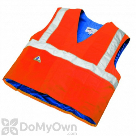 TechNiche HyperKewl Evaporative Cooling Traffic Safety Vests - Hi - Viz Orange Large/XL(6538OR-LXL)