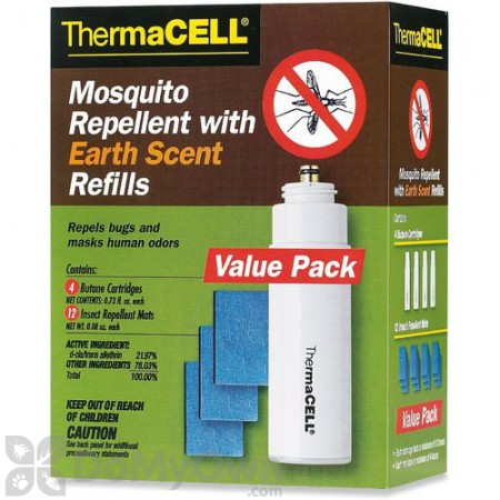 ThermaCELL Mosquito Repellent With Earth Scent Refills Value Pack (48 hrs) (E 4)