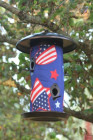 Toland Home and Garden Patriotic Bird Feeder 3 lb. (202043)