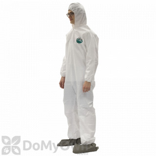 image of Tyvek Disposable Coveralls with Hood and Booties - M