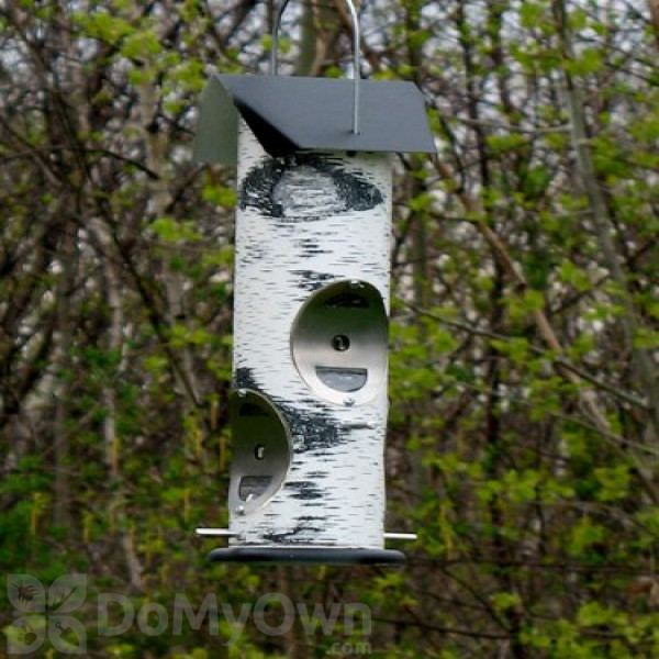 Vari Crafts Birch Log Mixed Seed Bird Feeder Vclog2m