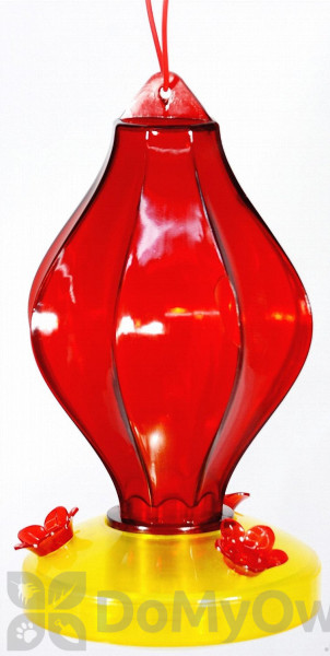 Woodlink Audubon Lantern Shaped Plastic Hummingbird Feeder 22 Oz